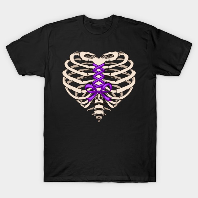 Corset Piercing Ribcage Heart T-Shirt by RavenWake